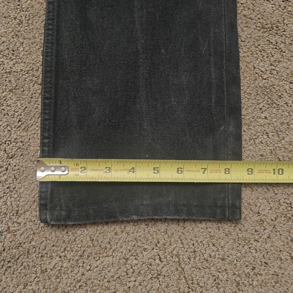 Vintage Levis 505‎ Jeans Mens 38x30 Black Denim Regular Fit Straight Leg USA 90s